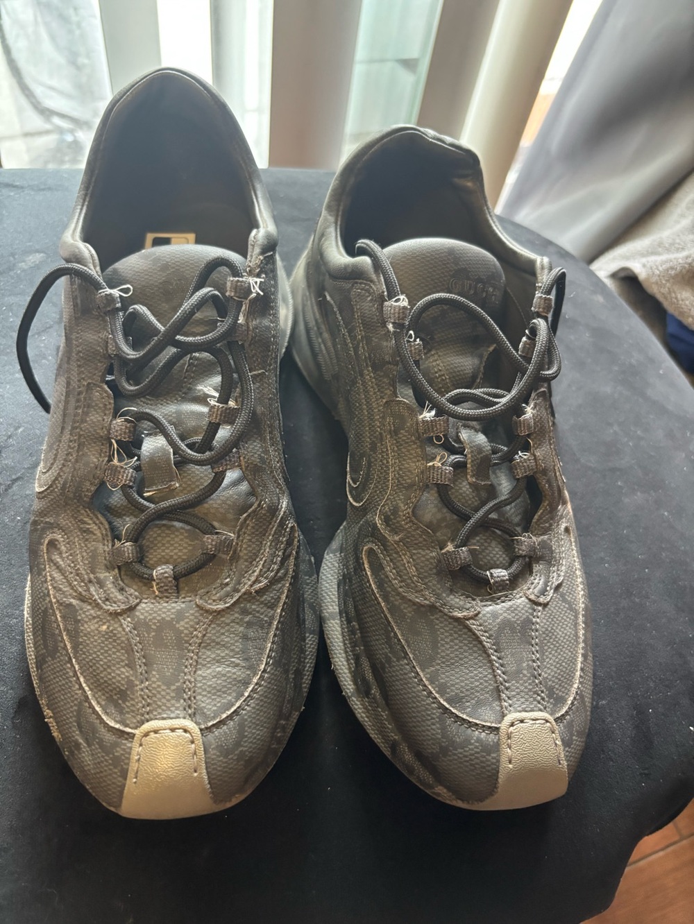 Men's Gucci Athletic Sneakers in Dark Gray